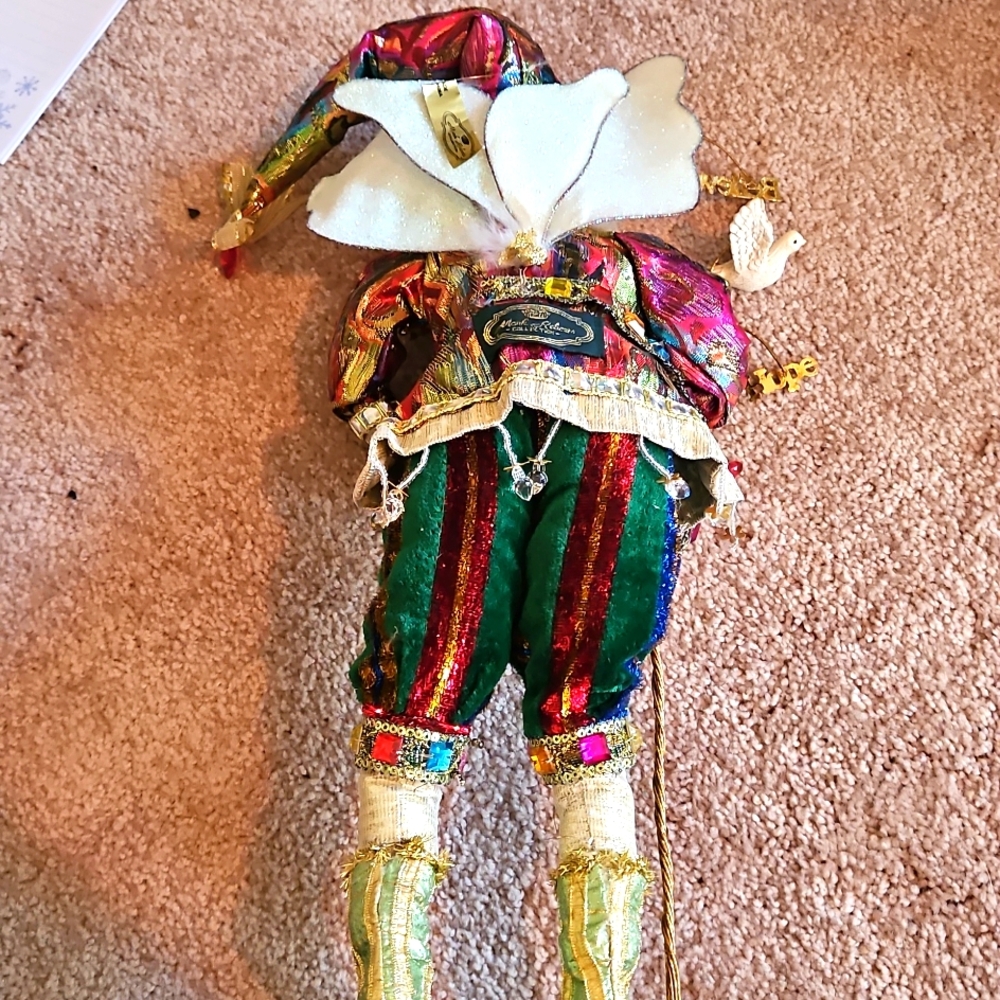 Colorful Jester Doll with Bells - Picture 3 of 5